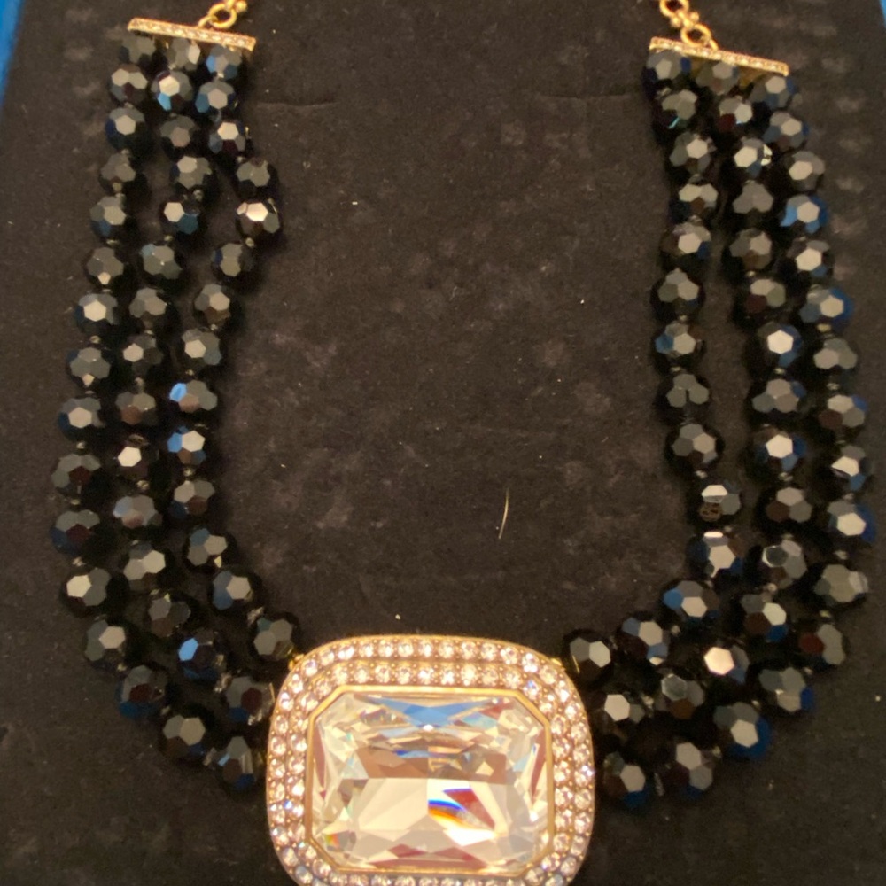 Heidi Daus Tailored to Please Set Black Necklace Bracelet and Earrings - Picture 13 of 15